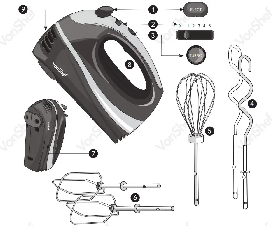 VonHaus-2007067-Black-Hand-Mixer-1