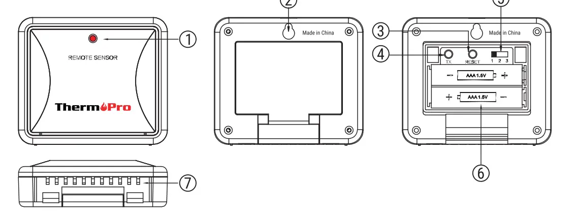 ThermoPro-TP200B-Wireless-Indoor-Outdoor-Temperature-Monitor-Fig2