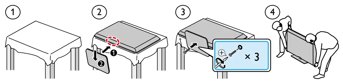 philips 4000 series Slim LED TV - Mount