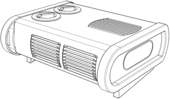 Caframo 9206CA-BBX Electric Space Heater -
