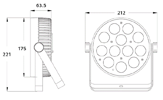 EVENT-LIGHTING-lite-PAR12X12L-12x-12W-LED-RGBWAU-Parcan-with-IR-Remote-1