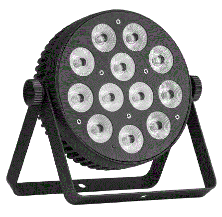 EVENT-LIGHTING-lite-PAR12X12L-12x-12W-LED-RGBWAU-Parcan-with-IR-Remote-product
