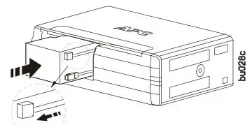 APC Back-UPS Pro BX850 - Push the battery into the unit.