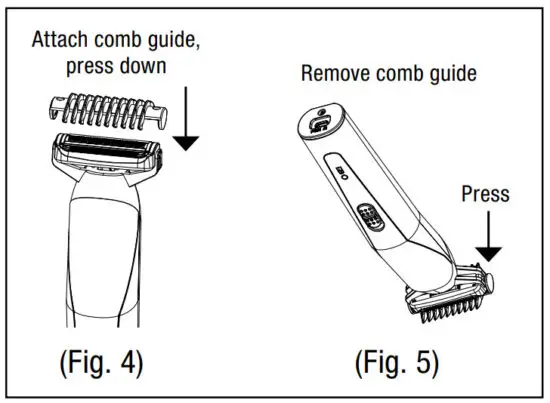 CONAIR GMTL52 All in-One Lithium Powered Face and Body Trimmer - figure 11