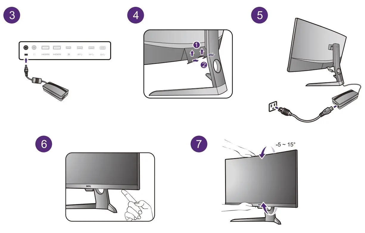 BENQ EX LCD Monitor User Guide - Starting