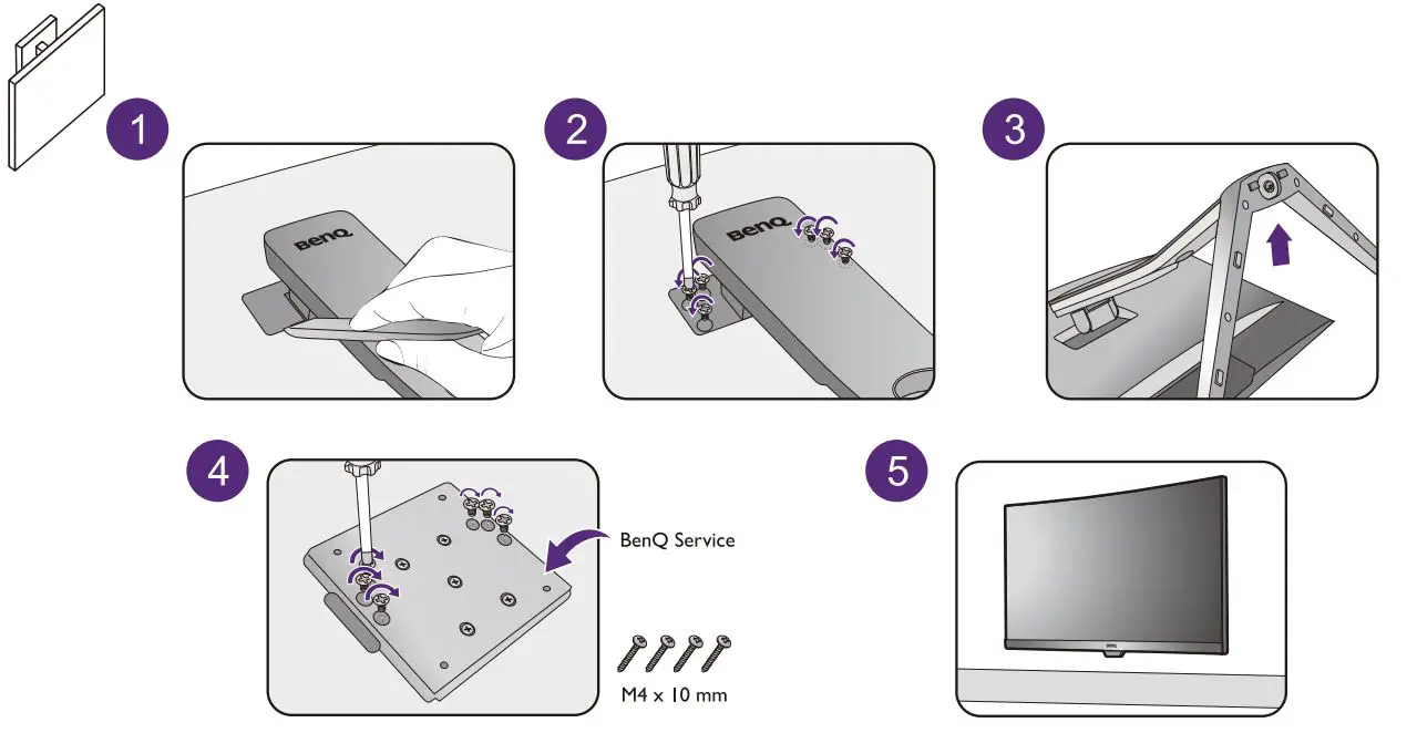 BENQ EX LCD Monitor User Guide - Mount Installation