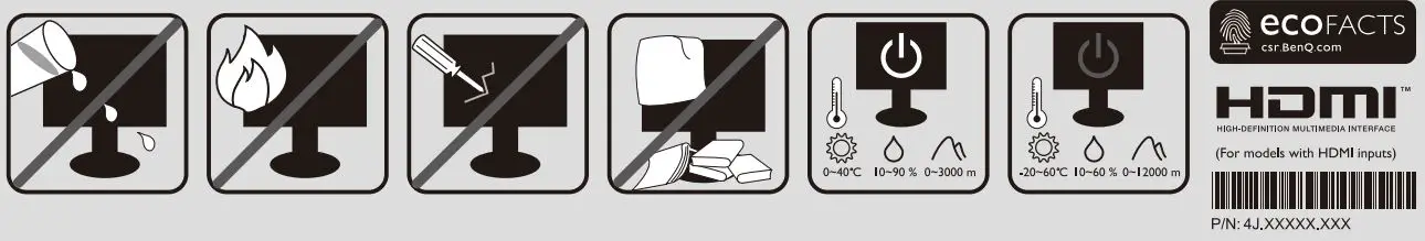 BENQ EX LCD Monitor User Guide - Be Ware