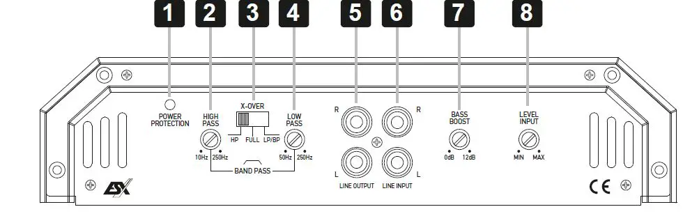 HORIZON HXE110.2 2-Channel Class A-B Amplifier 1