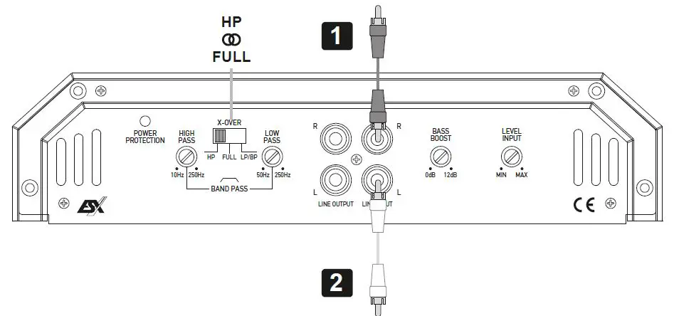 HORIZON HXE110.2 2-Channel Class A-B Amplifier 3