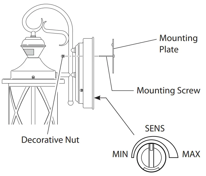 HeathZenith 4298 DualBrite Motion Sensing Coach Light -fig1