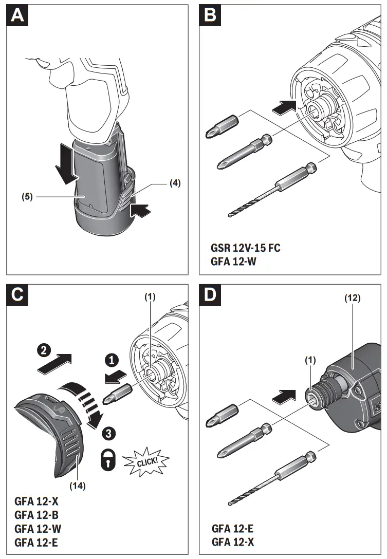 BOSCH GSR 12V 15 FC Professional Cordless Drill Driver - fig1