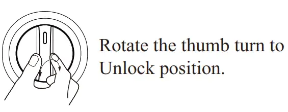 UNLOCK the door from outside2