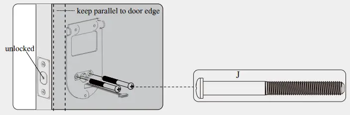 orangeIOT Keyless Entry Deadbolt Lock ith the screws