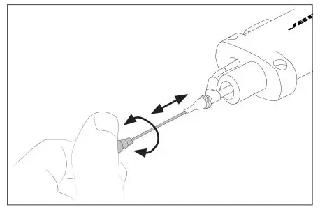 JBC Ds360 Micro Desoldering Iron - Choose the cleaning rod diameter according