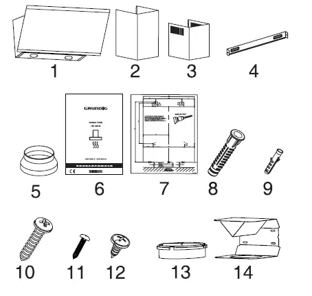 GRUNDIG GDS 2460 B Cooker Hood FIG 5