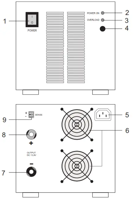 VOLTCRAFT SPS12 High Current Switching Power Supply - Power switch
