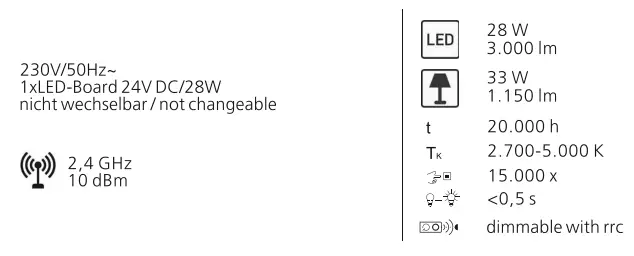 Paul Neuhaus 8410-13 40cm Q-VITO LED Pendant Lamp 1