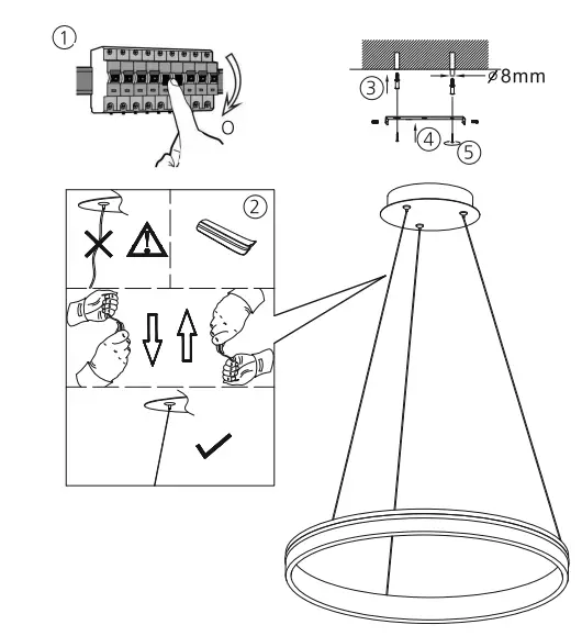 Paul Neuhaus 8410-13 40cm Q-VITO LED Pendant Lamp 3