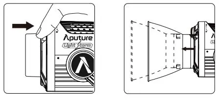Aputure LS 600c Pro RGBWW Bowens Mount LED Light 6