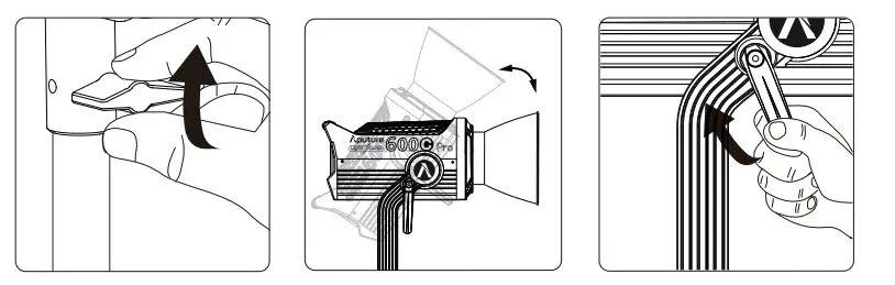 Aputure LS 600c Pro RGBWW Bowens Mount LED Light 7