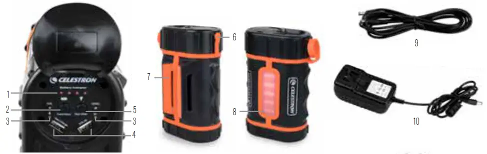 CELESTRON Power Tank Lithium PRO - Contents