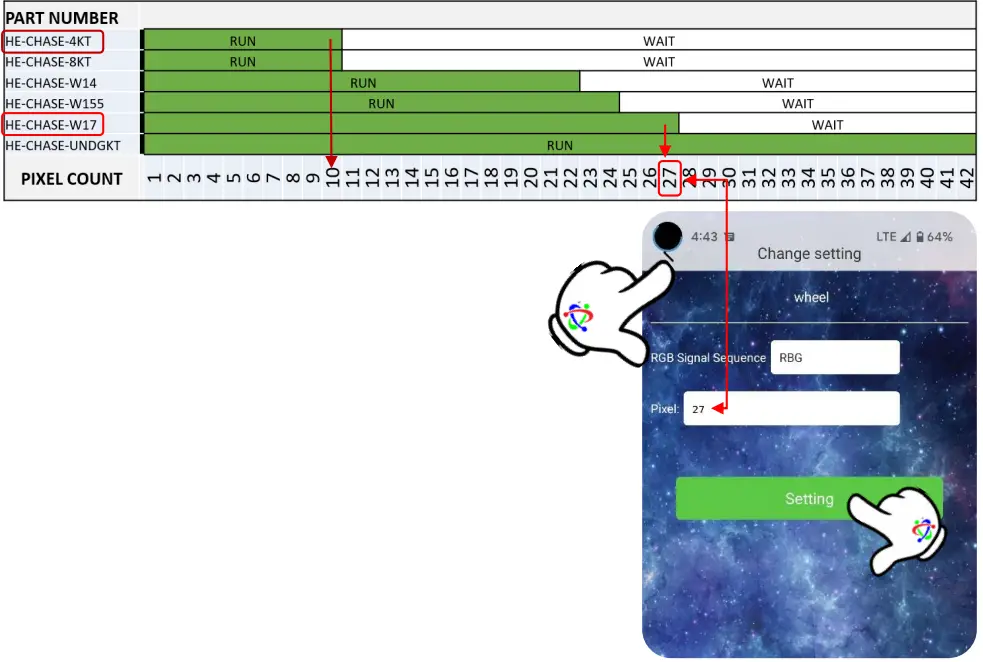 HEISE-HECHASE4KT-Metra-4-Piece-Chasing-LED-Rock-Lights-FIG-4
