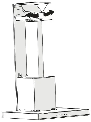 beko BHCB63640B 60cm Wall Mounted Cooker Hood - Installation of appliance 11