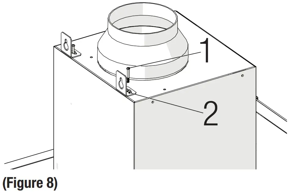 beko BHCB63640B 60cm Wall Mounted Cooker Hood - Installation of appliance 2