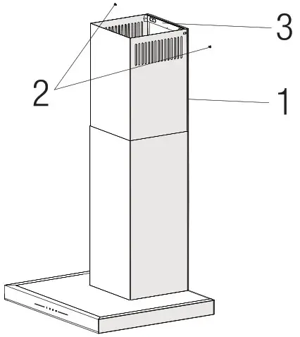beko BHCB63640B 60cm Wall Mounted Cooker Hood - Installation of appliance 7