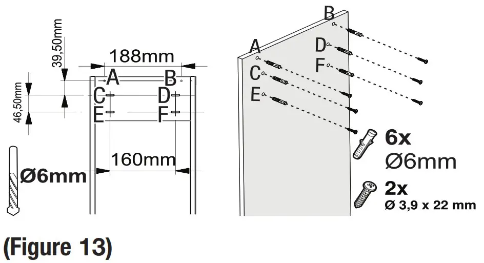 beko BHCB63640B 60cm Wall Mounted Cooker Hood - Installation of appliance 8