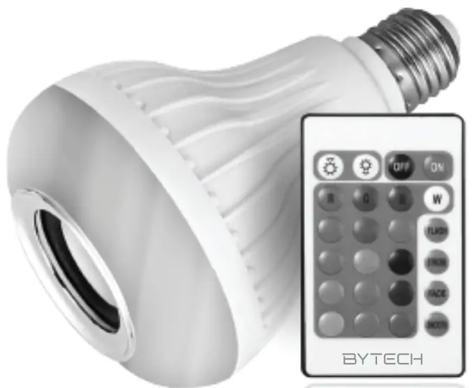 BYTECH BY MC LB 145 WT Multicolor Music Bulb Speaker