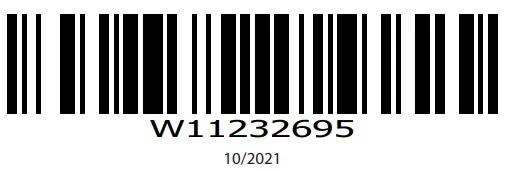 Hotpoint F163138 NT M11 9X3E UK Condenser Tumble Dryer - bar code