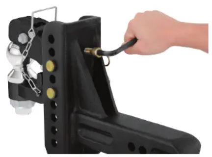 CURT 45908 Adjustable Pintle Hitch Combination 2 Inch Receiver - 1