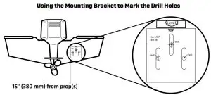 FIG 3 Mount the Transom Bracket to the Boat
