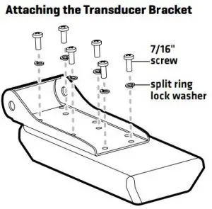 FIG 6 Installing the Transducer Bracket