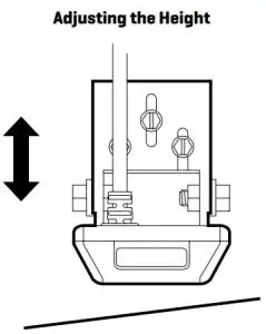 FIG 8 Adjusting the Height