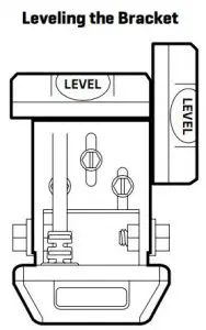 FIG 9 Leveling the Bracket