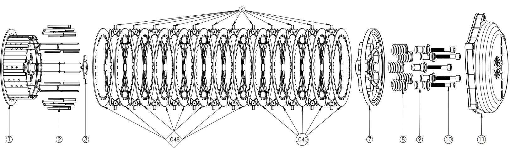 REKLUSE CoreManual TorqDrive for KX450 and KX250 2021 Bike Models - PARTS 5