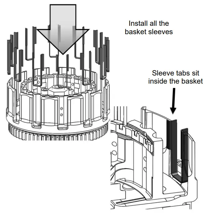 REKLUSE CoreManual TorqDrive for KX450 and KX250 2021 Bike Models - basket