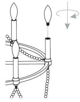 QUOIZEL-BGA5021BN-24-Inch-Brigitta-6-Light-Brushed-Nickel-Chandelier-Ceiling-Light-FIG-12