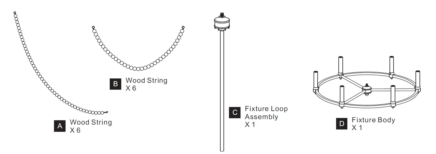 QUOIZEL-BGA5021BN-24-Inch-Brigitta-6-Light-Brushed-Nickel-Chandelier-Ceiling-Light-FIG-2