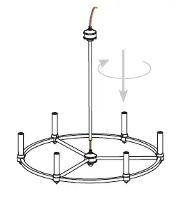 QUOIZEL-BGA5021BN-24-Inch-Brigitta-6-Light-Brushed-Nickel-Chandelier-Ceiling-Light-FIG-4