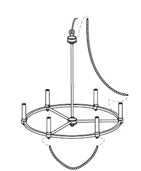 QUOIZEL-BGA5021BN-24-Inch-Brigitta-6-Light-Brushed-Nickel-Chandelier-Ceiling-Light-FIG-5