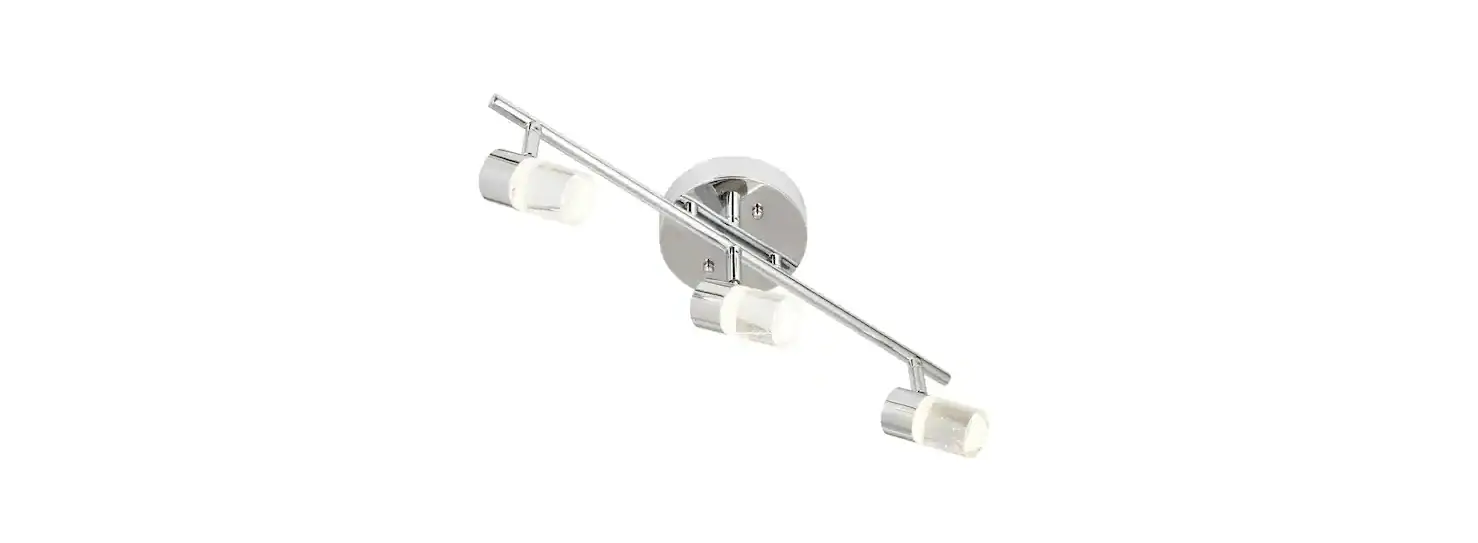 Catalina Lighting 1.72 Ft. 3-light Brushed Nickel Integrated Led Fixed Track Kit With Bubble Installation Guide Catalina Lighting 1.72 Ft. 3-light Brushed Nickel Integrated Led Fixed Track Kit With Bubble Installation Guide