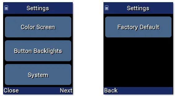 URC MX-790 MX-790i Remote - Settings