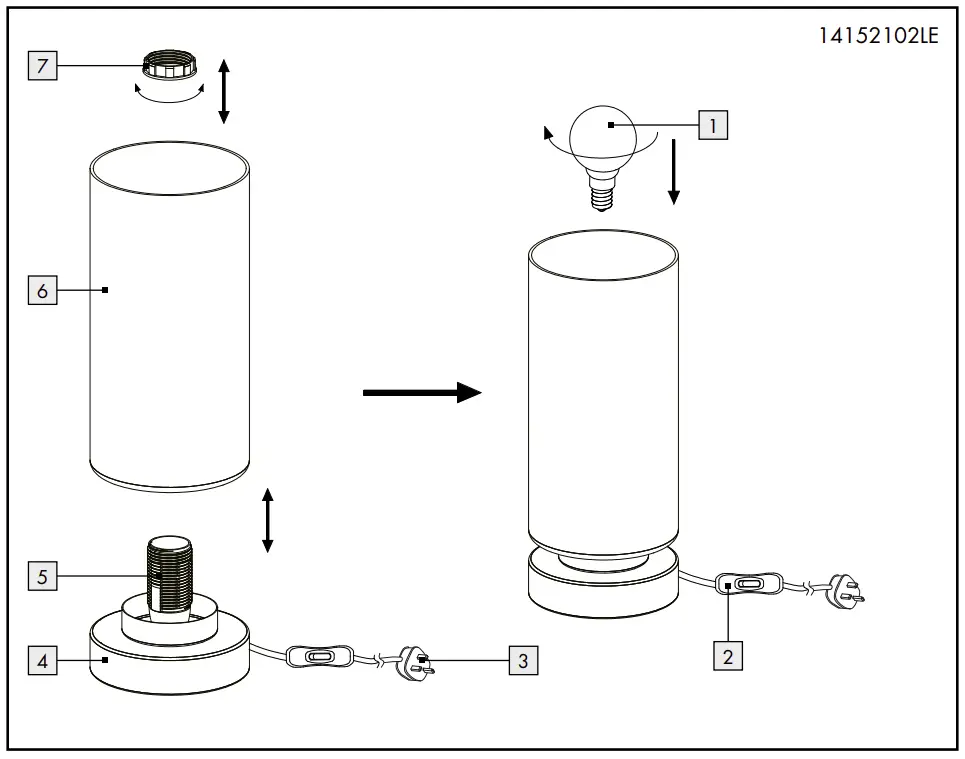 Touch Dimmer Home Table Lamp