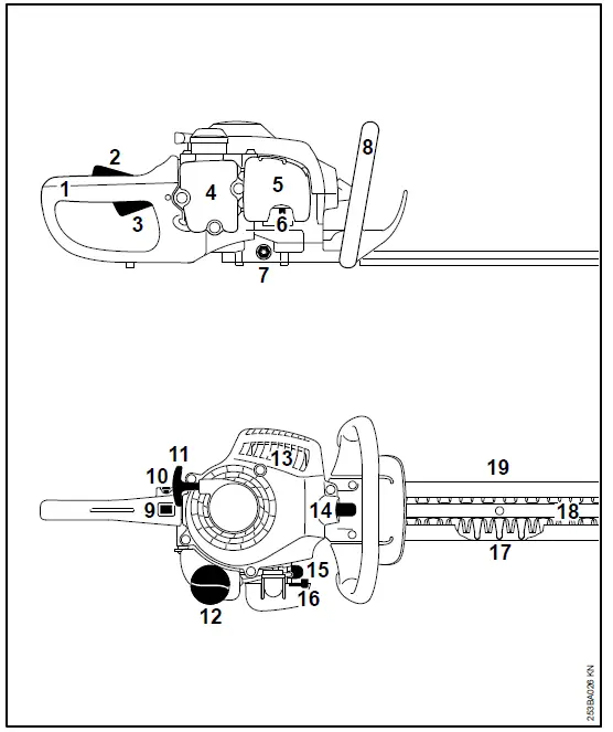 STIHL HS 45 600mm Petrol Hedge Trimmer-20