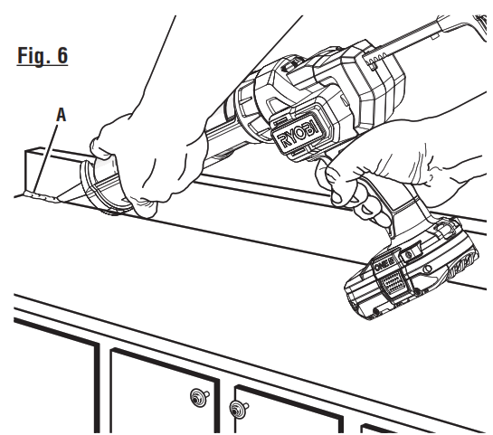 RYOBI PCL901 18 Volt Caulk and Adhesive Gun - fig7