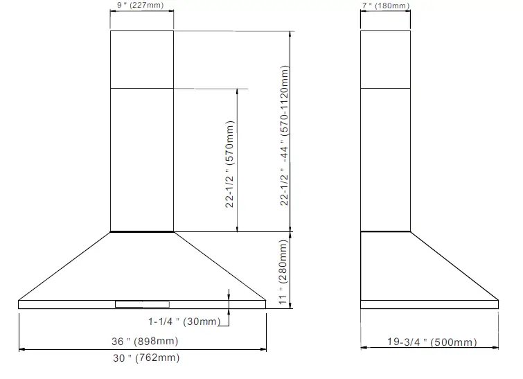 THOR-KITCHEN HRH3607-36-Inch-Wall-Mount-Chimney-Range-Hood-01