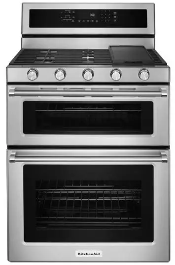 Kitchenaid-KFGD500ESS-30-Inch-5-Burner-Gas-Double-Oven-PRO